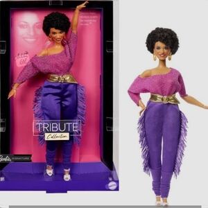Barbie Signature Debbie Allen Doll in Pink and Purple with Gold Accents